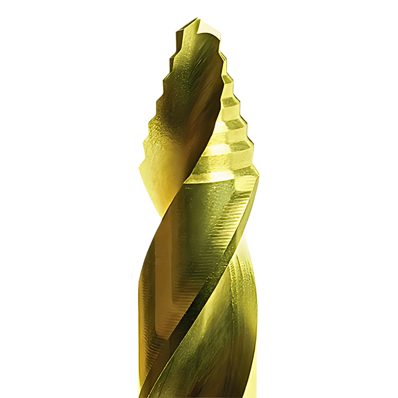 METAL DRILL BIT WITH PILOT HSS-TIN PERFECT-STEP SERIES 1008
