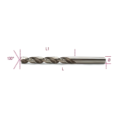 Wiertło kobaltowe HSS-CO5% do metalu DIN 338 BMMTools seria 1010 – Industry Supply