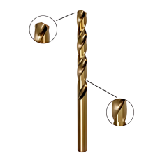 COBALT DRILL BIT FOR METAL DIN 338 HSS-CO5% BMMTools SERIES 1010