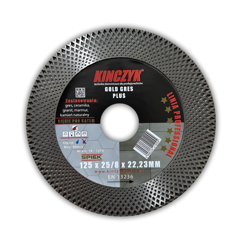GOLD-GRES PLUS DIAMOND BLADE 125x22.23