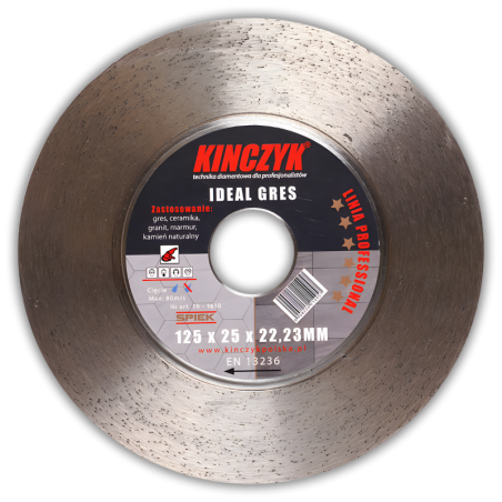 IDEAL-GRES DIAMOND BLADE 125x22.23